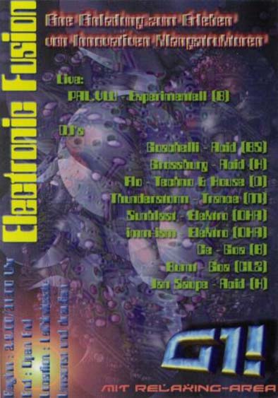 Flyer Ghettofusion 1 - Electronic Fusion